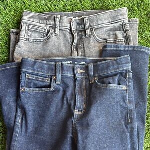 Old Navy Denim Duo in Blue and Gray boy jeans